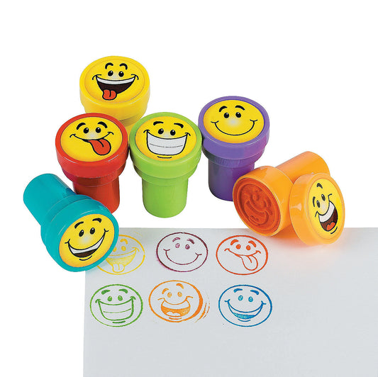 Assorted Smiley Stamps, 12pcs