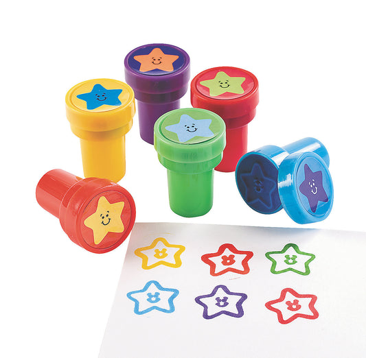 Assorted Star Stamps, 12pcs