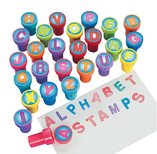 Alphabet Stamps, 26pcs