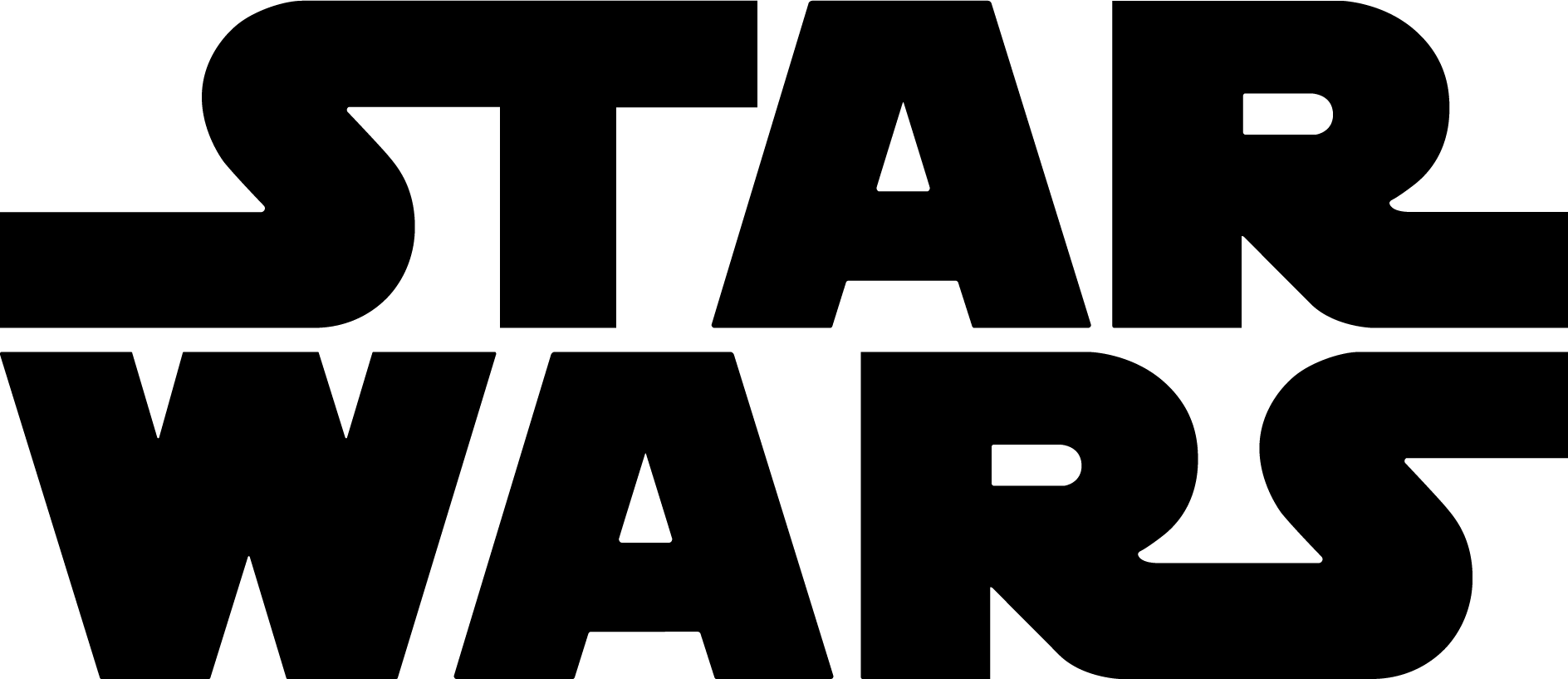 Star Wars logo in black